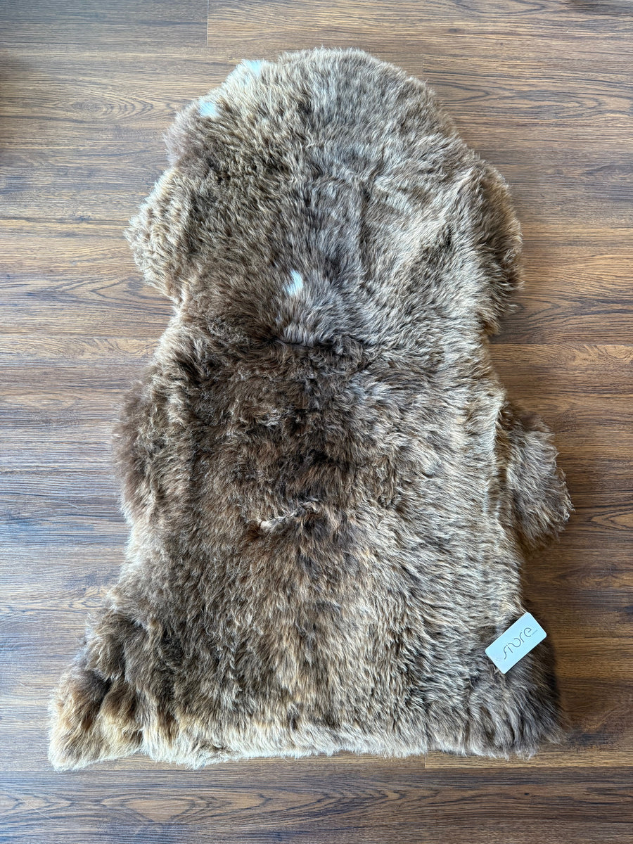 Sheepskin Rug Natural Brown Single Pelt