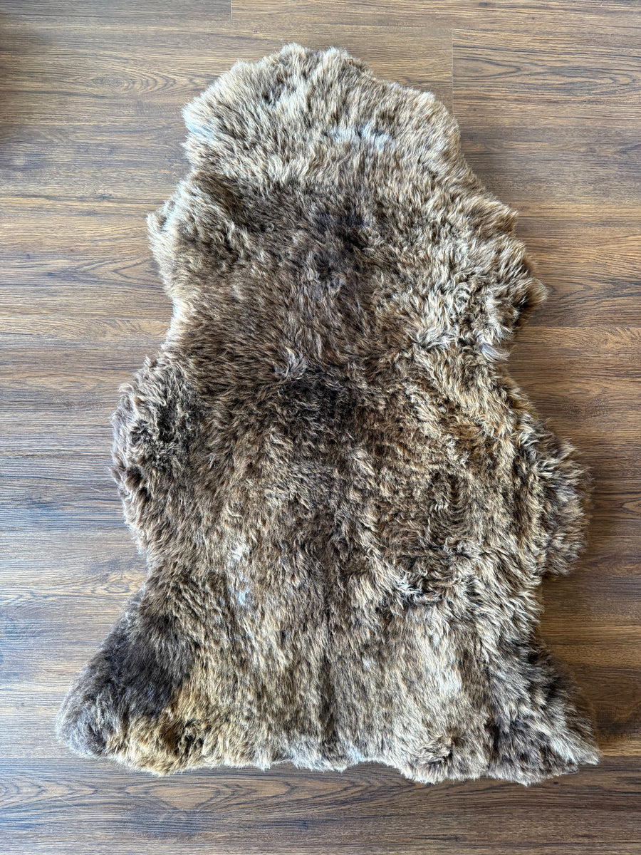 Sheepskin Rug Natural Brown Single Pelt