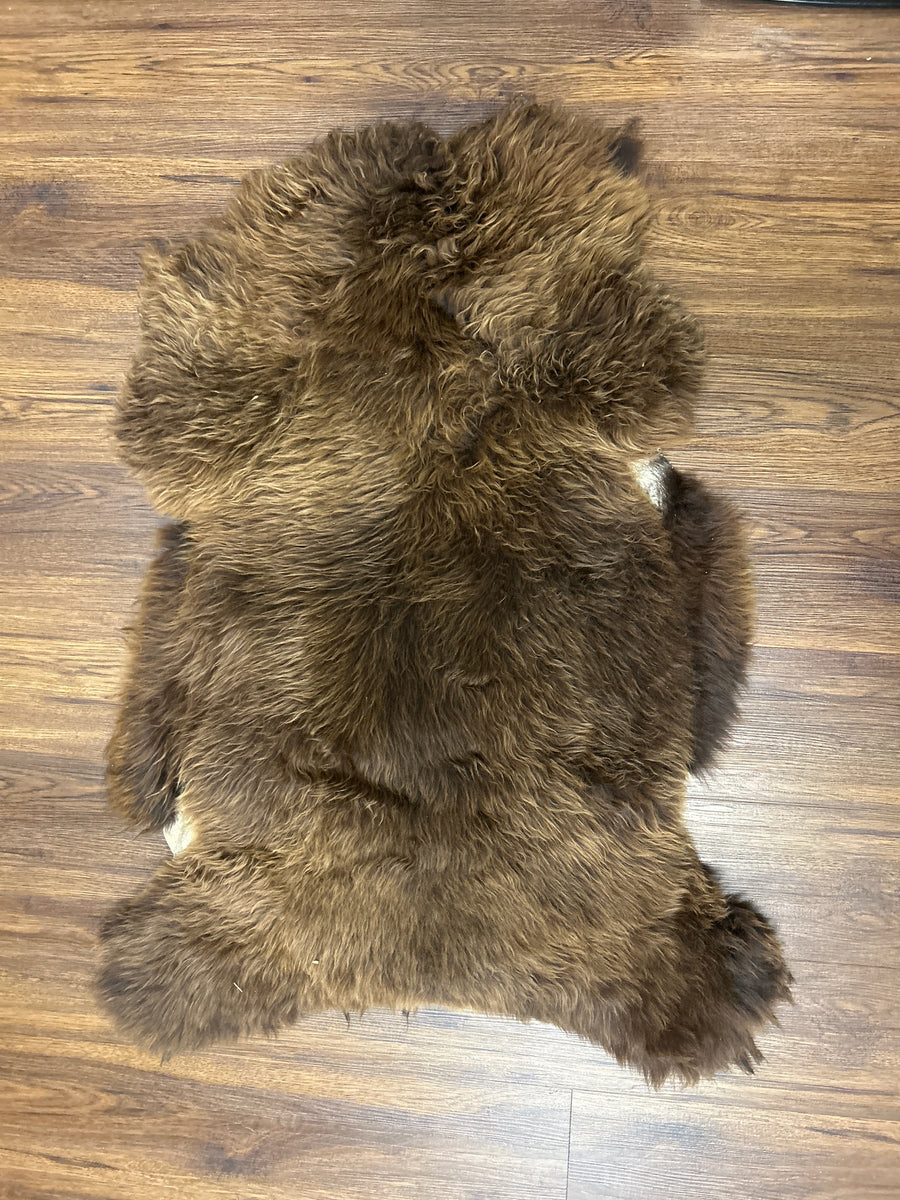 Sheepskin Rug Natural Brown Single Pelt