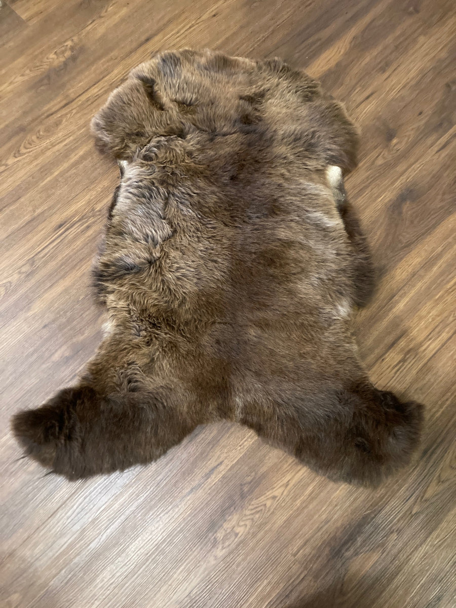 Sheepskin Rug Natural Brown Single Pelt