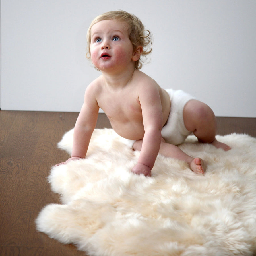 Infantcare Sheepskin Rug in Long Hair by Auskin